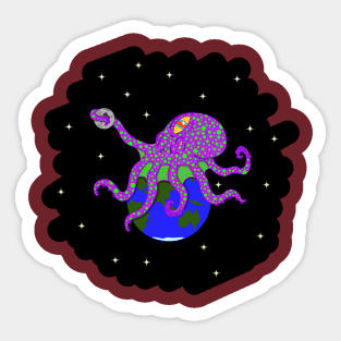 Cosmic Octopus Sticker